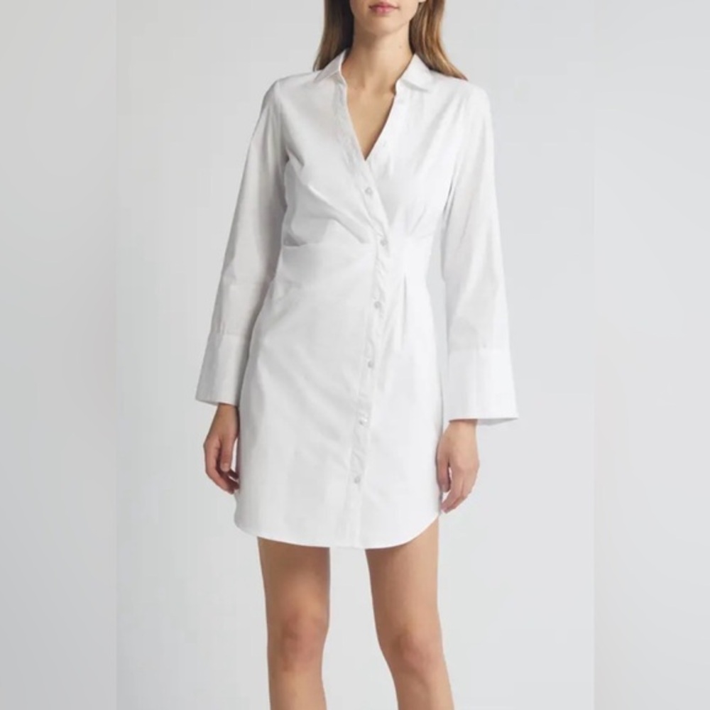 French Connection White Mini Dress - menswear look